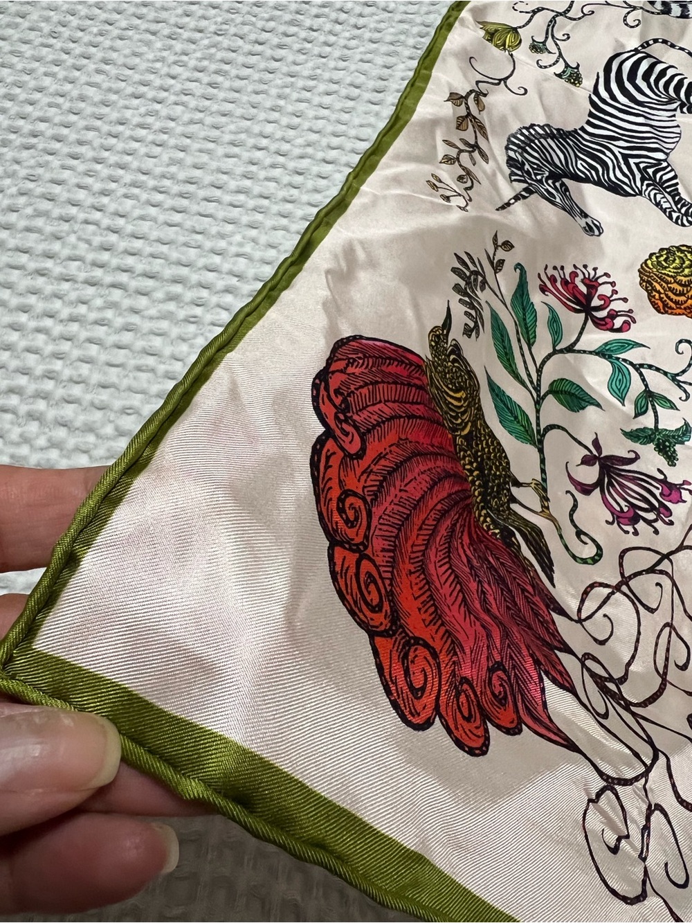 Echo Fantasy Forest Silk Square Scarf - Picture 6 of 6